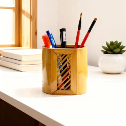 Wooden Pen Holder