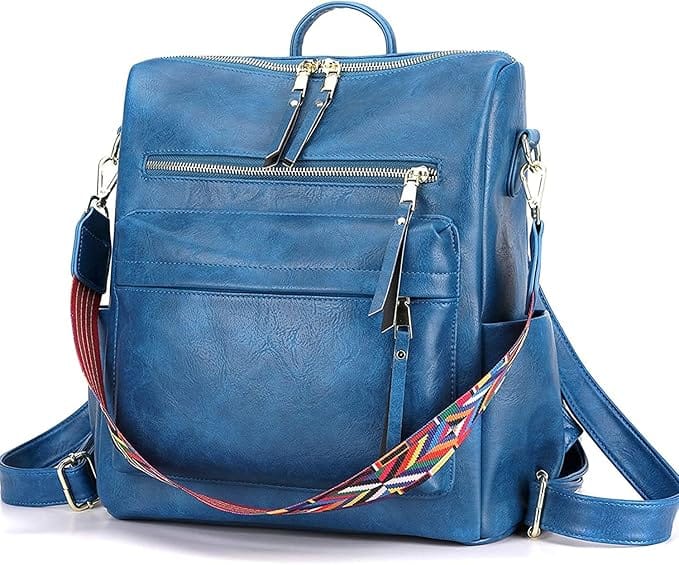 Stylish Suede Leather Anti Theft Women's Fashion Backpack