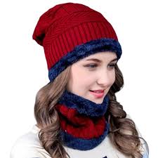 BIYANKA Unisex Woollen Cap & Neck Cap/Scarf - Combo of 2 ( Pack of 1 )New Monkey Cap Smooth Fur Winter Muffler