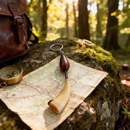 Handcrafted Trumpet Keychain