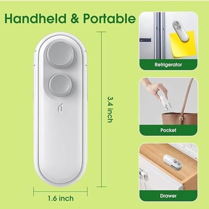 Mini Sealing Machine – Portable Handheld Sealer Clip for Food, Snacks, Chips | Plastic Bag Heat Sealer for Freshness & Storage | Multicolor (Pack of 1) multi