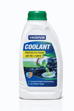 VAISHVIK All-Season Coolant - Protects Engine from -25°C to +125°C, Prevents Overheating