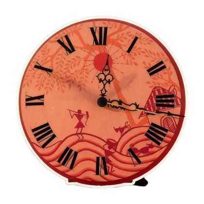 Handcrafted Warli Painting Clock