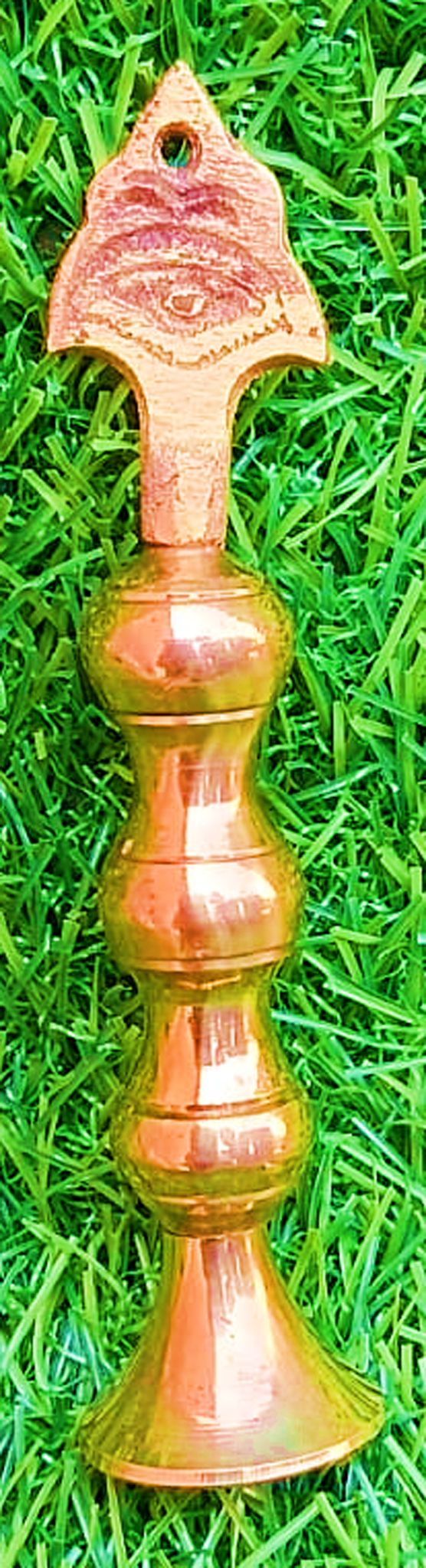 Mii Art Brass Surmedani With Funnel/Kuppi And Surma Use In Eye's Makeup [Size-11-cm] Pack Of-1 Funnel, 2 Surma Packed,1 Brass Surmedani