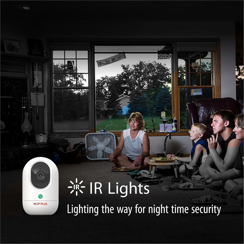 CP PLUS CP-E34A 3MP Full HD Wi-Fi PT Camera | 360° View | AI Motion  Tracking | 15M Night Vision | Works with Alexa & Google | Martpe