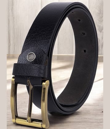 SUNSHOPPING - Black 100% Leather Men's Formal Belt ( Pack of 1 )