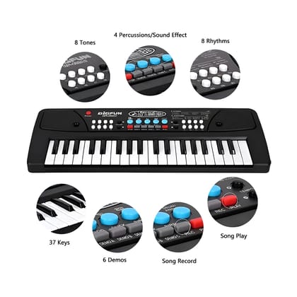 Professional Kids Toy Piano with Microphone | 37-Key Kids Electronic Keyboard with Microphone | Electronic Toy Piano for Kids with Microphone | Interactive Toy Keyboard with Microphone for Kids | Perfect Musical Gift for Budding Young Artists Professional Kids Toy Piano with Microphone | 37-Key Kids Electronic Keyboard with Microphone | Electronic Toy Piano for Kids with Microphone | Interactive Toy Keyboard with Microphone for Kids | Perfect Musical Gift for Budding Young Artists