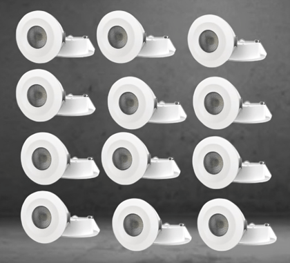  Trishakti 1W Led Light Spotlight | Spot Light for Home Ceiling | White Spot Light (Pack of 12)