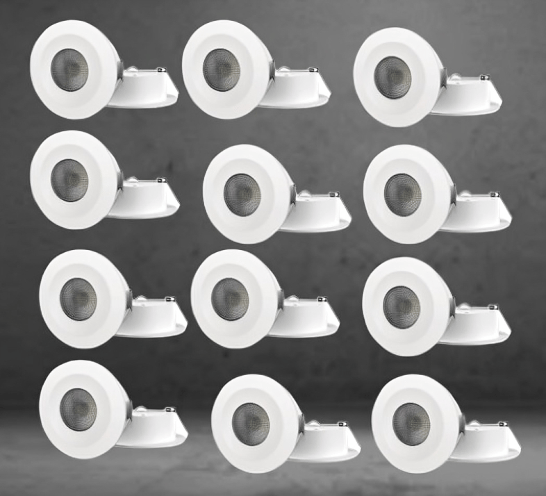  Trishakti 1W Led Light Spotlight | Spot Light for Home Ceiling | White Spot Light (Pack of 12)