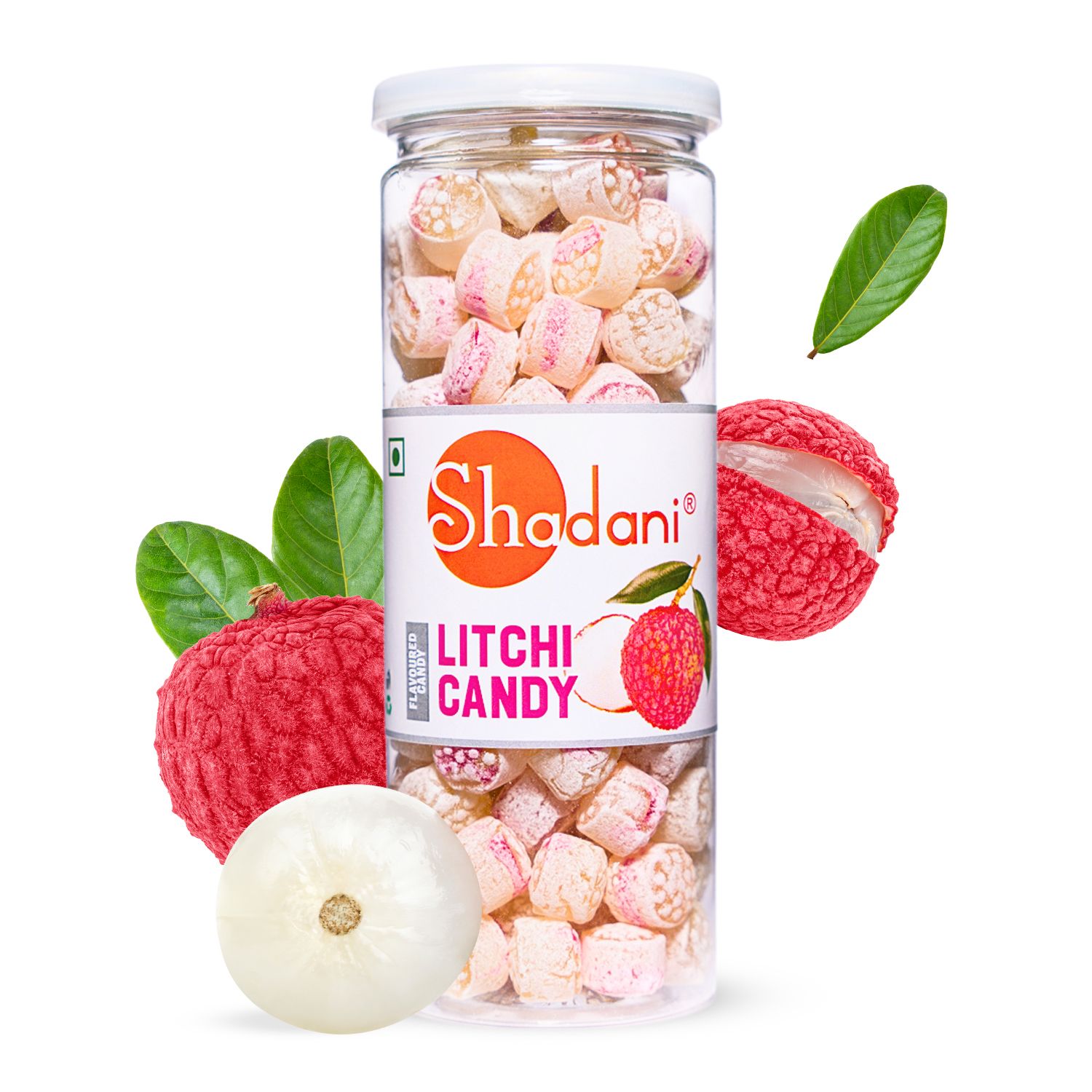 Shadani Litchi Candy Can 230g