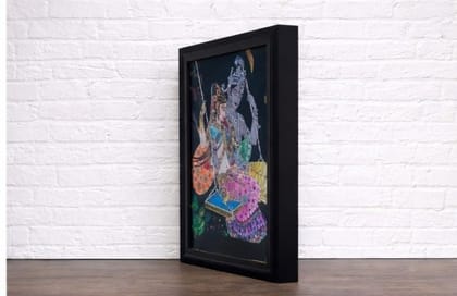 Radha Krishna on Zula Painting