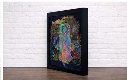 Radha Krishna In Rain Painting Radha Krishna In Rain Painting