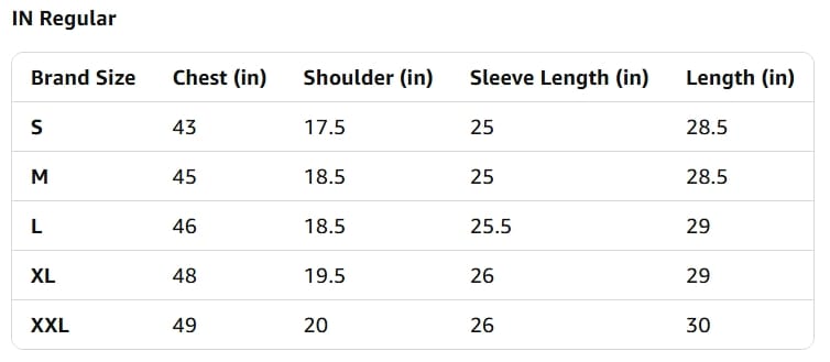 Size Guide