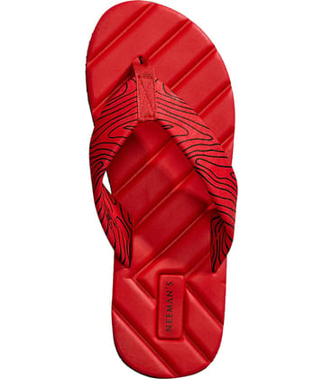 Neemans All Vibes Flips Red Men's Thong Flip Flop