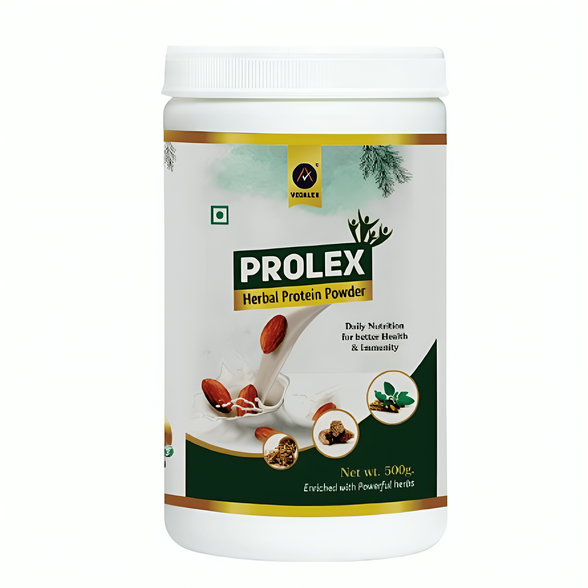 Prolex Protein Powder 500 g | Plant-Based Protein Supplement for Strength, Muscle Support & Daily Nutrition | Protein Powder for Men & Women | Pack of 1