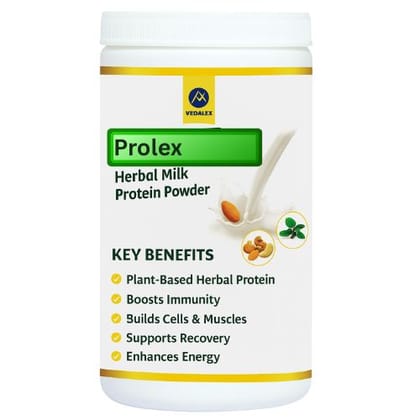 Prolex Protein Powder 500 g | Plant-Based Protein Supplement for Strength, Muscle Support & Daily Nutrition | Protein Powder for Men & Women | Pack of 1