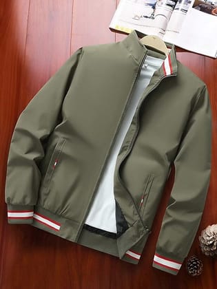 TAGAS Men's Regular Fit Zip-Up Casual Jacket for Mens