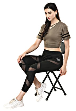 Body Smith Women's Black Active Sports Tights