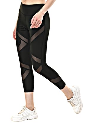 Body Smith Women's Black Active Sports Tights