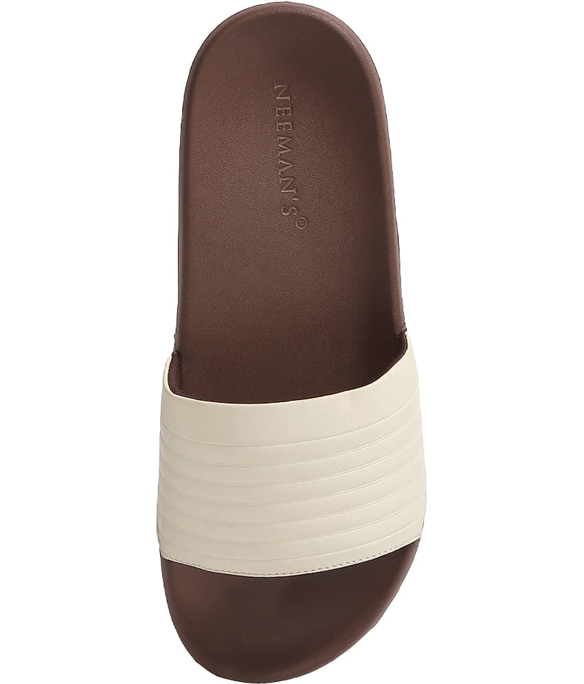 Neemans Foot 'Bed' Slides Brown Men's Slide Flip Flop