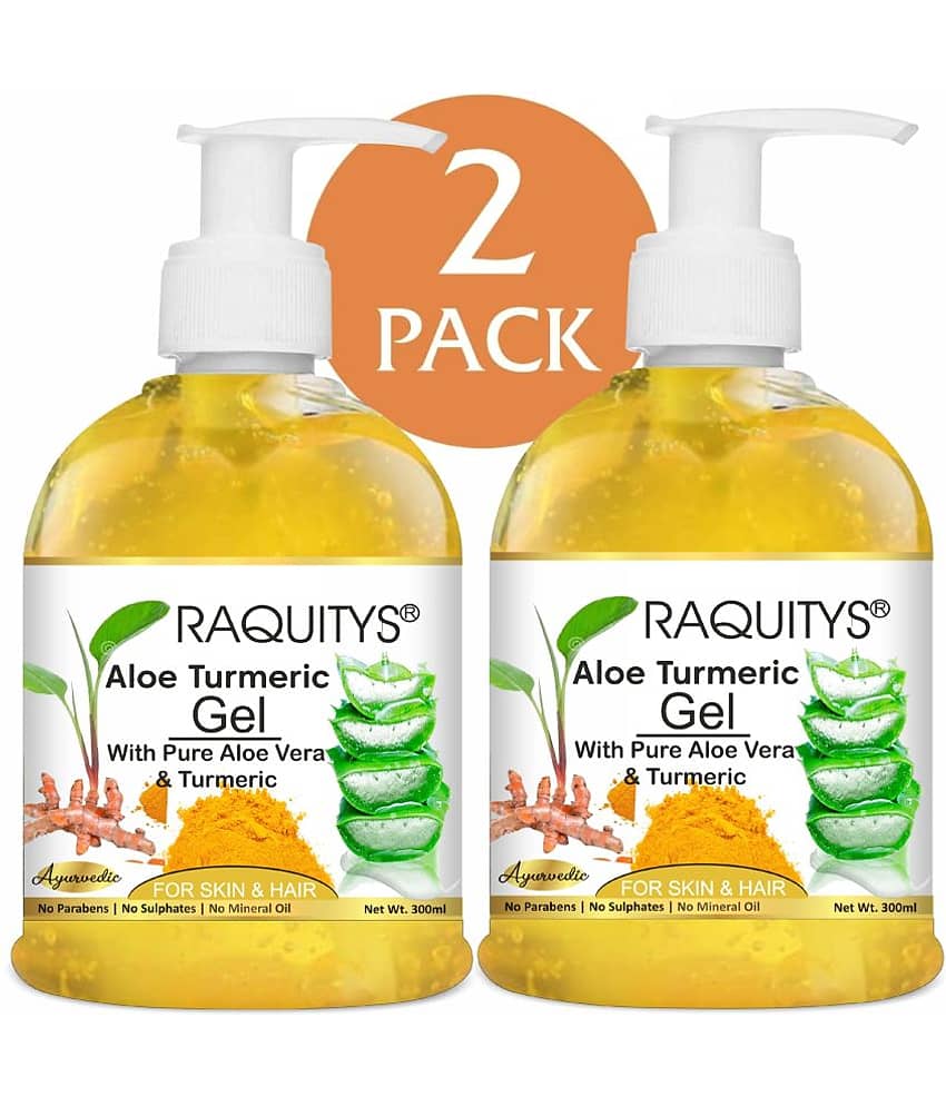RAQUITYS Aloe Vera Turmeric Gel For Face and Skin 600ML