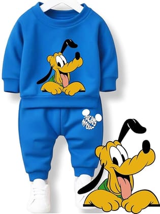 minicult Mickey cotton Kids Coords matching Tshirt and pant set with character print (Pack of 1)