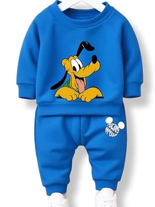 minicult Mickey cotton Kids Coords matching Tshirt and pant set with character print (Pack of 1)