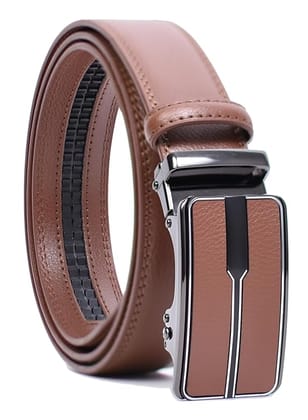 WildHorn Men's Genuine Leather Belt for Men| Premium Auto-Lock Buckle | Adjustable up to 48” 