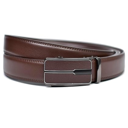 WildHorn Men's Genuine Leather Belt for Men| Premium Auto-Lock Buckle | Adjustable up to 48” | Formal & Casual Wear