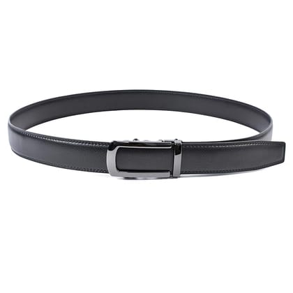 WildHorn Men's Genuine Leather Belt for Men| Premium Auto-Lock Buckle | Adjustable up to 48” (Premium Black)