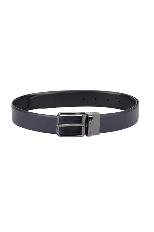 Men's Reversible Leather Belt (Black)
