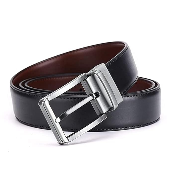 CREATURE Men's Reversible Shiny Pu-Leather Formal Belts