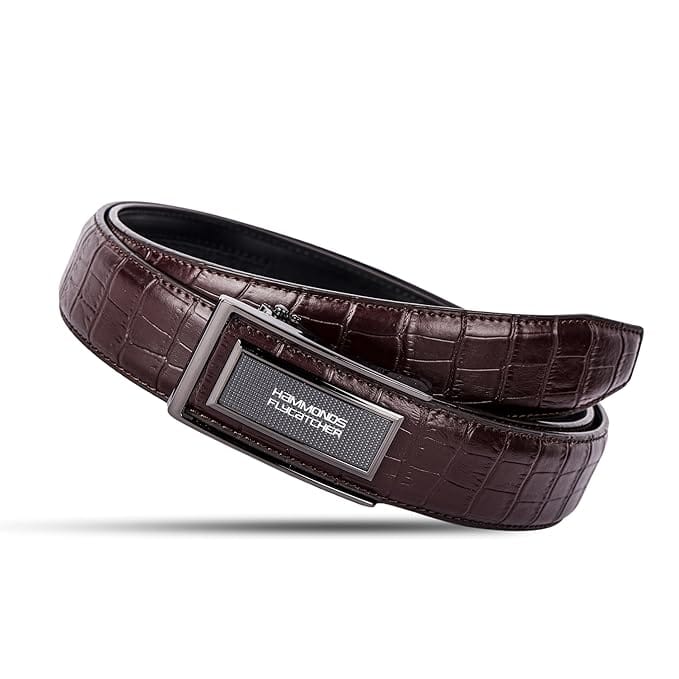 HAMMONDS FLYCATCHER Genuine Leather Belt for Men, Premium Leather Belt with Auto Lock mechanism