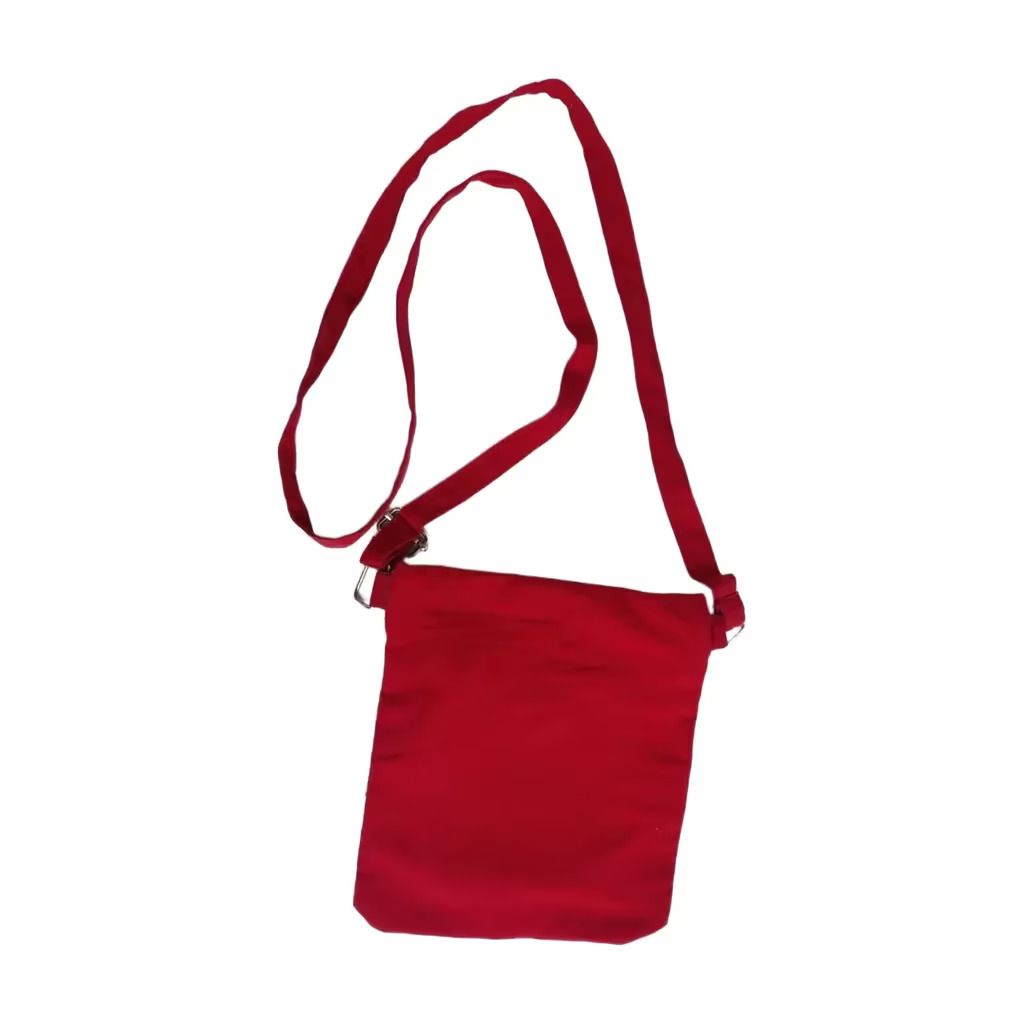 Handcrafted Red and White Sling Bag