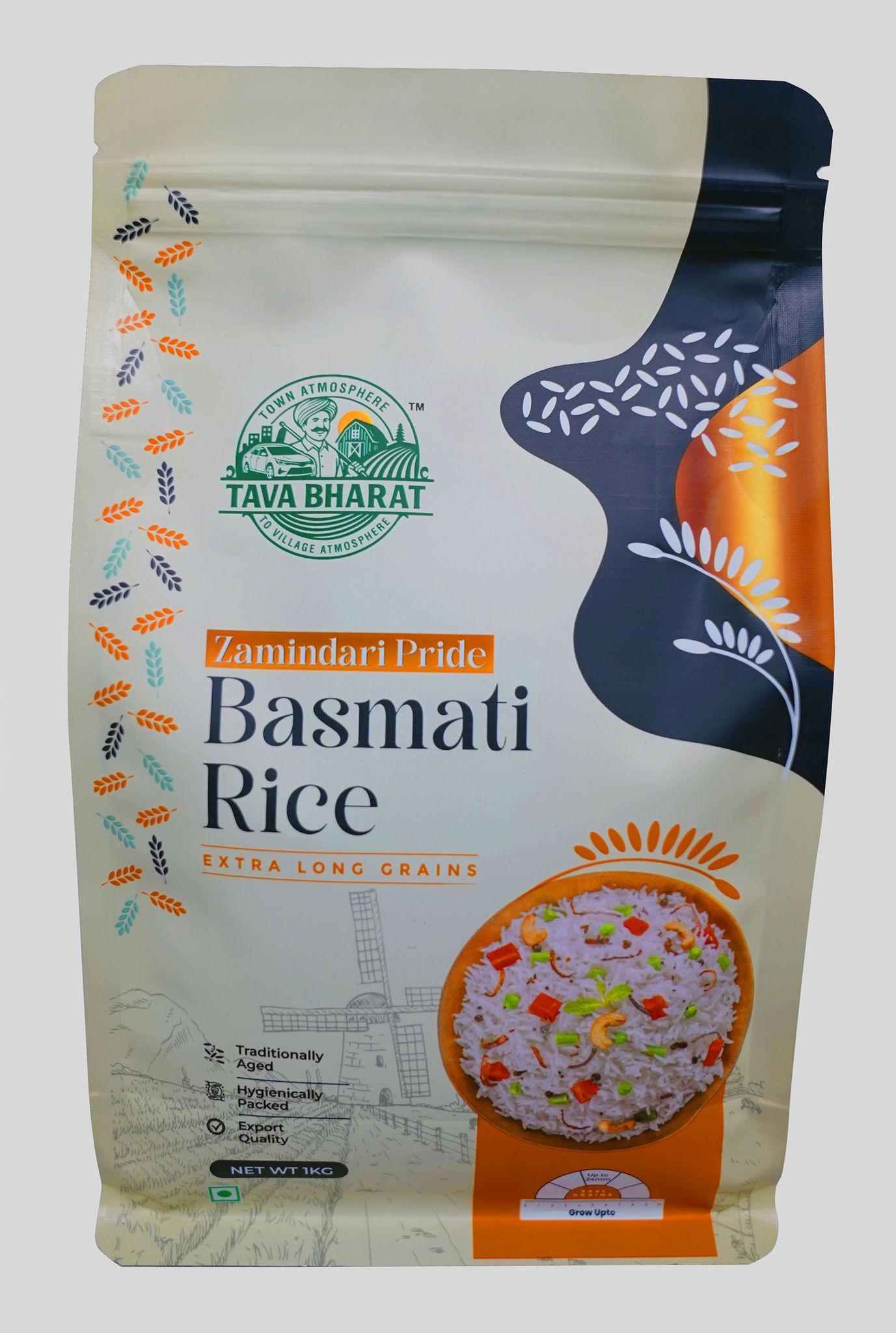 TAVA BHARAT Premium Basmati Rice, 1 kg