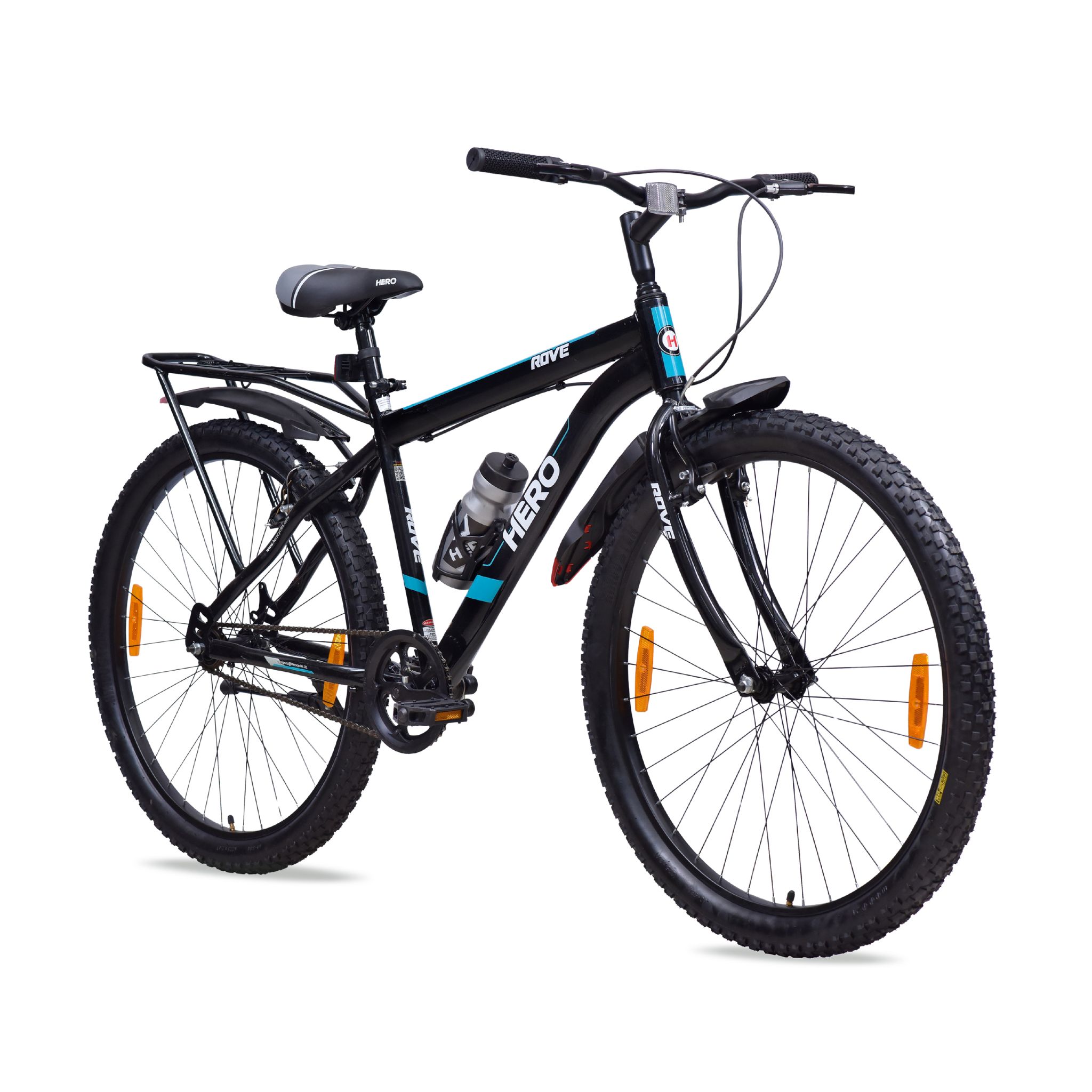 HERO Rove IC 27.5 T (inch) Mountain Cycle (Single Speed, Black, Green, Rigid)