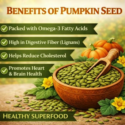 Qawvler Raw Pumpkin Seeds: Healthy, Magnesium-Rich, Antioxidant & Zinc Boost 250g Pouch