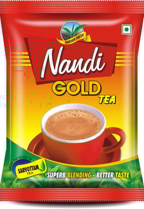 Sarvottam Nandi Gold Red Tea, Garden Fresh Tea, Master Blended for Rich Taste & Aroma