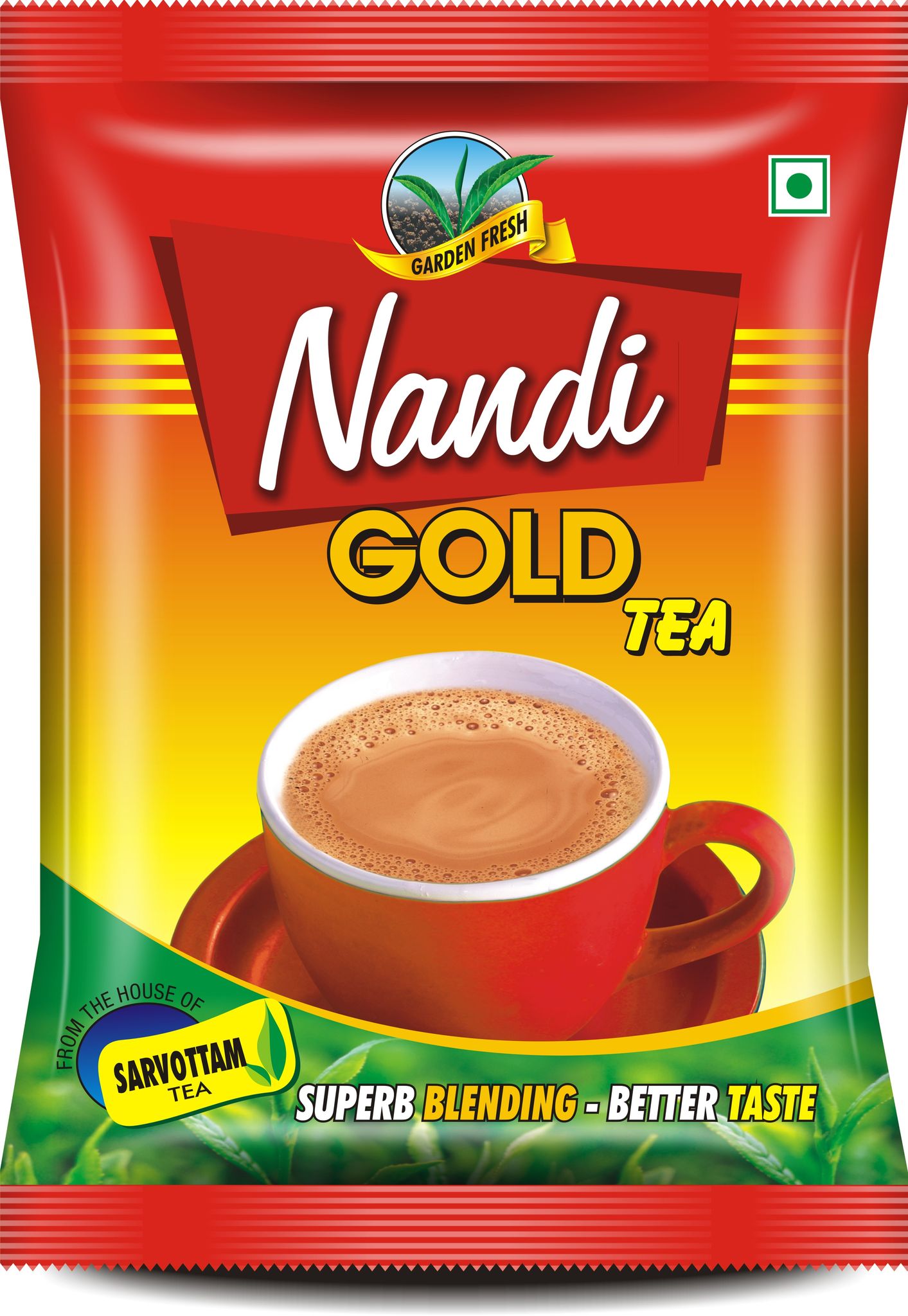 Sarvottam Nandi Gold Red Tea, Garden Fresh Tea, Master Blended for Rich Taste & Aroma