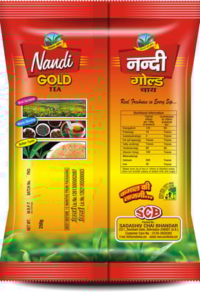 Sarvottam Nandi Gold Red Tea, Garden Fresh Tea, Master Blended for Rich Taste & Aroma