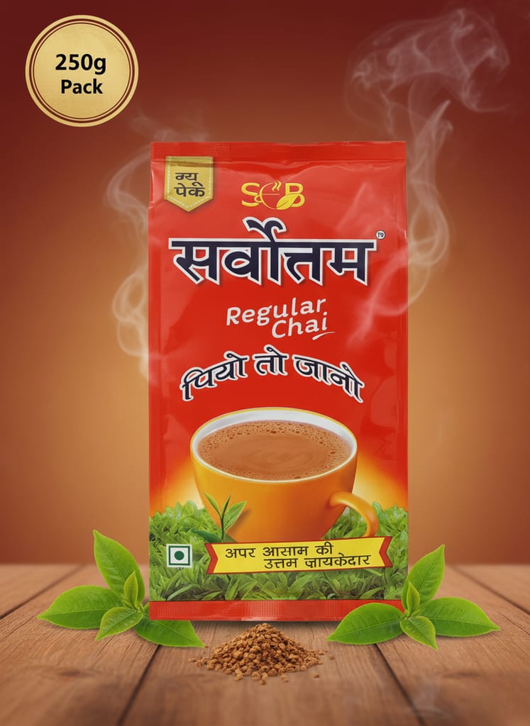 Sarvottam Regular Chai, Strong & Aromatic Tea