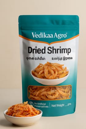 Vedikaa Agro Dried Shrimp 250gms