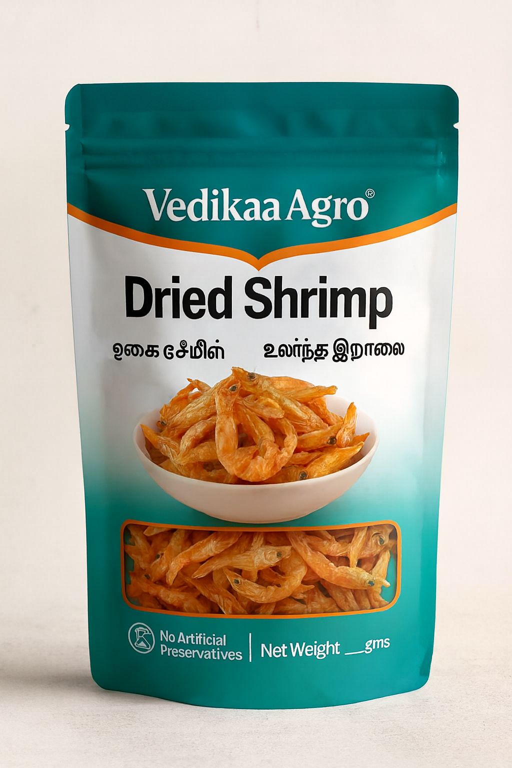 Vedikaa Agro Dried Shrimp 250gms