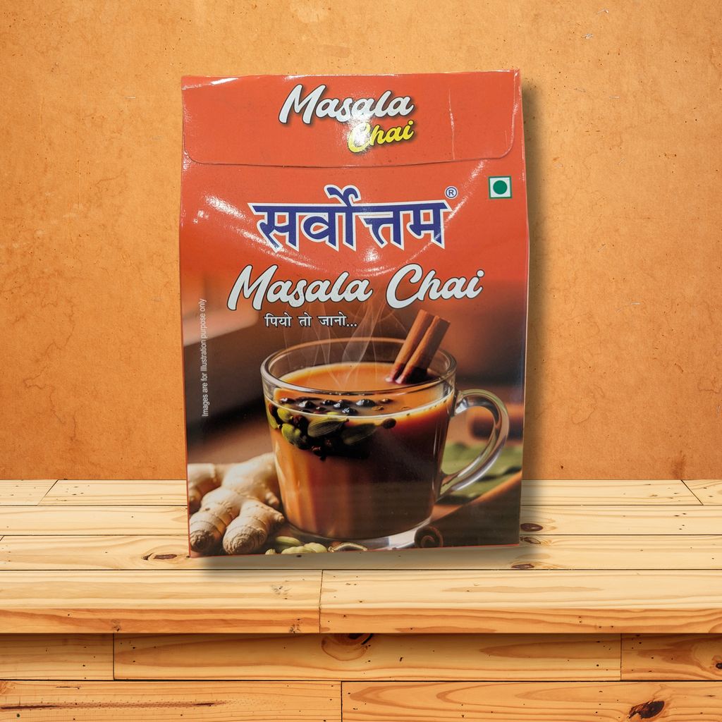 Sarvottam Masala Chai | Authentic Indian Spiced Tea | Strong & Flavorful Assam Blend with Natural Ingredients