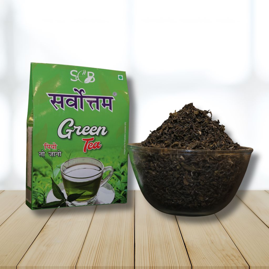 Sarvottam Green Tea | 100% Natural & Pure | Rich in Antioxidants | Supports Weight Loss, Detox & Overall Wellness