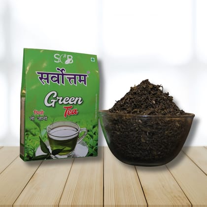 Sarvottam Green Tea | 100% Natural & Pure | Rich in Antioxidants | Supports Weight Loss, Detox & Overall Wellness