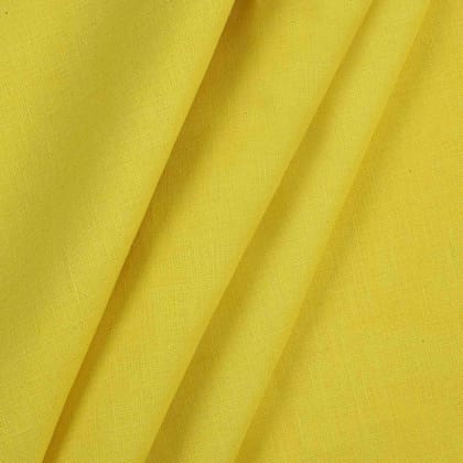 100% Linen,Piece Dyed,Plain,Yellow, Men And Women, Unstitched Shirting Or Top Fabric-1 Meter