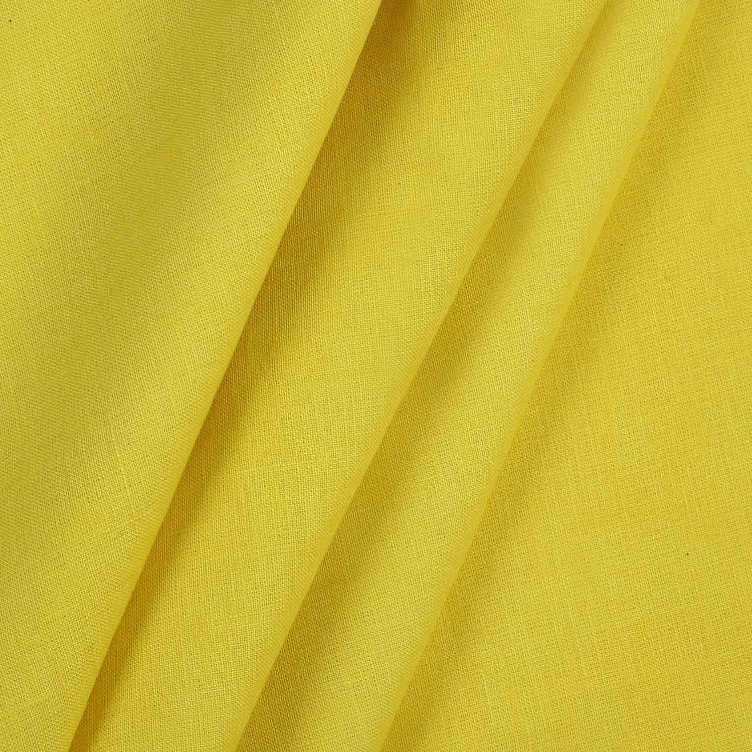 100% Linen,Piece Dyed,Plain,Yellow, Men And Women, Unstitched Shirting Or Top Fabric-1 Meter