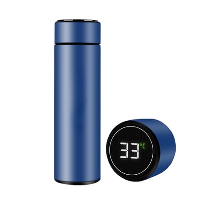 The Wallet Store Temperature Bottle With Smart Display - Blue The Wallet Store Temperature Bottle With Smart Display - Blue