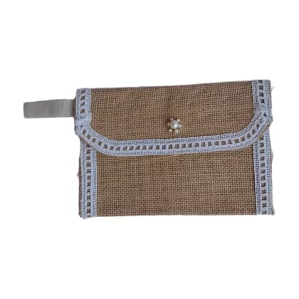 Jute Clutch Bag
